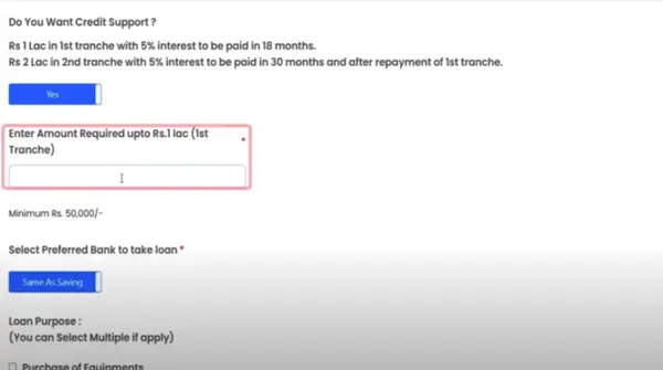 PM Vishwakarma Yojana Loan Information